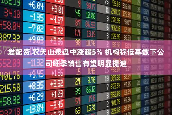 爱配资 农夫山泉盘中涨超5% 机构称低基数下公司旺季销售有望明显提速
