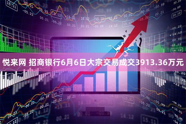 悦来网 招商银行6月6日大宗交易成交3913.36万元