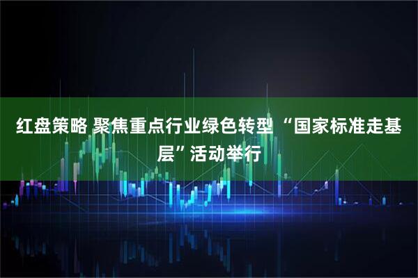 红盘策略 聚焦重点行业绿色转型 “国家标准走基层”活动举行